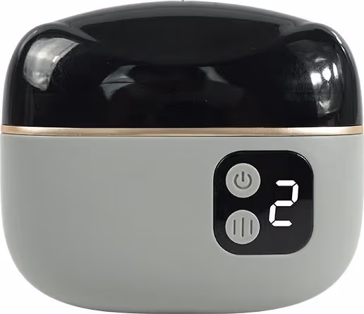 Elektrisk 2-i-1 Nagelklippare Trimmer & Polerare med LED-ljus & Nagelflisuppsamlare Grey