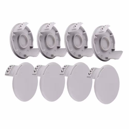 4-pack skyddskåpor för trådspolar på grästrimmer Grey