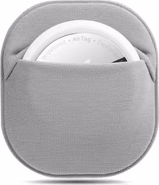 AirTag-hållare med klister och kardborreband Grey