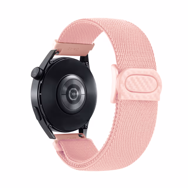 Nylon klockarmband kompatibelt med Huawei, Xiaomi, Garmin, Samsung 20mm Pink