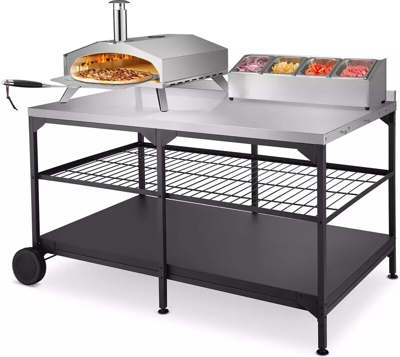 Austin and Barbeque AABQ - Trolley Pizza Table