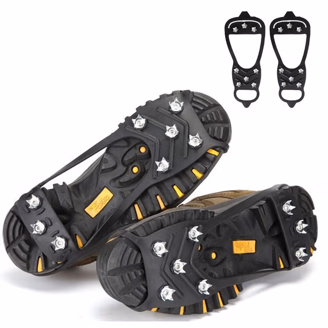 1 par broddar / halkskydd för skor Black 42-45