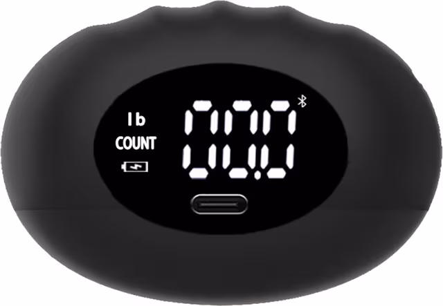 UPPLADDNINGSBAR Handdynamometer - Digital Grip Strength Tester Upp Till 180kg Black