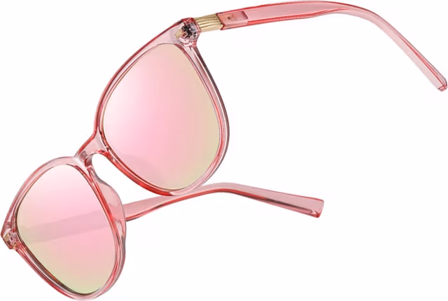 Polariserade Oversize-solglasögon 1025-zt, TAC-glas för körning Pink