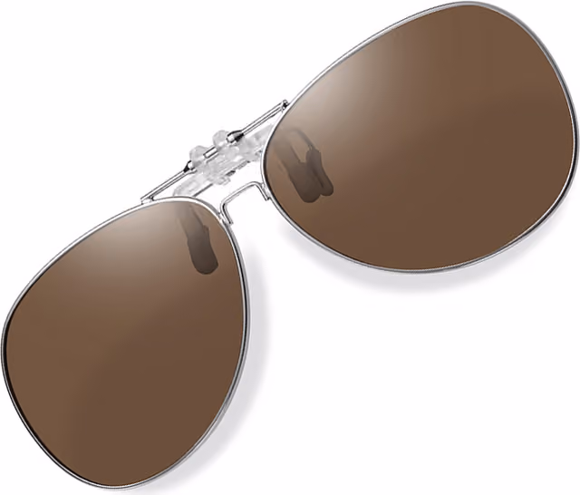 Clip-on Solglasögon - Polariserade Körglasögon Brown