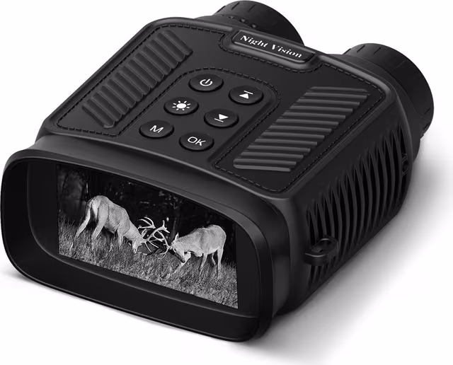 4K Mörkerkikare - Högupplöst Infraröd Digital Teleskop för Camping och Jakt Black