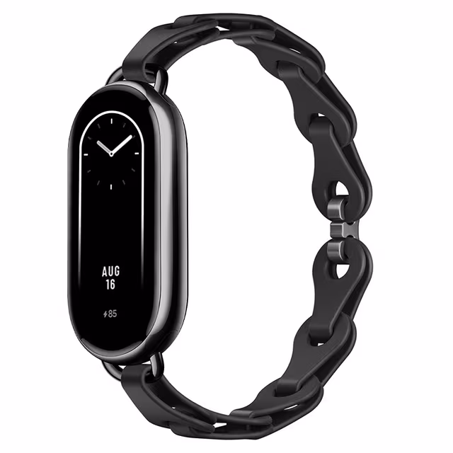 Silikonarmband för Xiaomi Band 8/9 Black