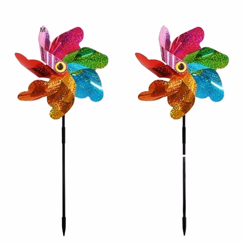 Reflekterande Vindsnurra / Fågelskrämma - 2 pack MultiColor