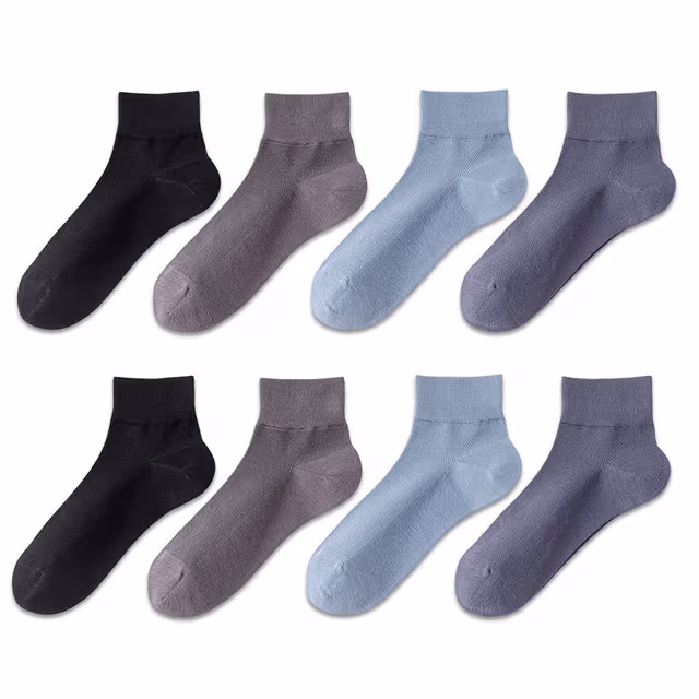 Sömlösa strumpor - 4-pack Black+Blue