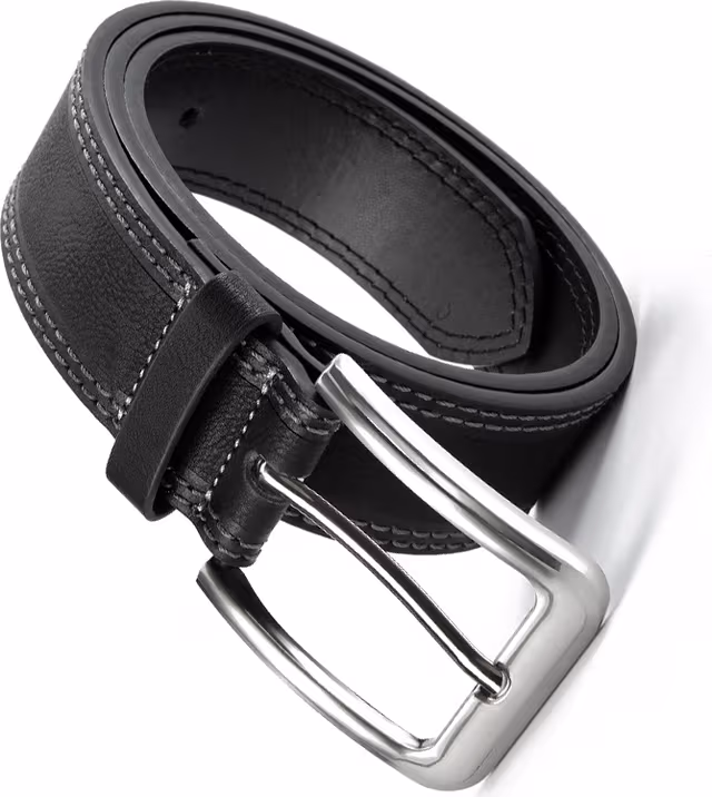 Stilrent Läderbälte - 120cm Black
