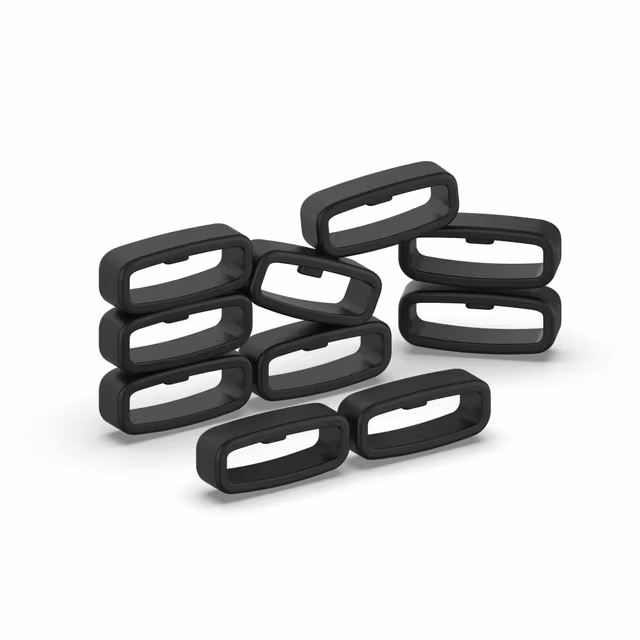 Ögla för 22 mm klockarmband 10-pack Black