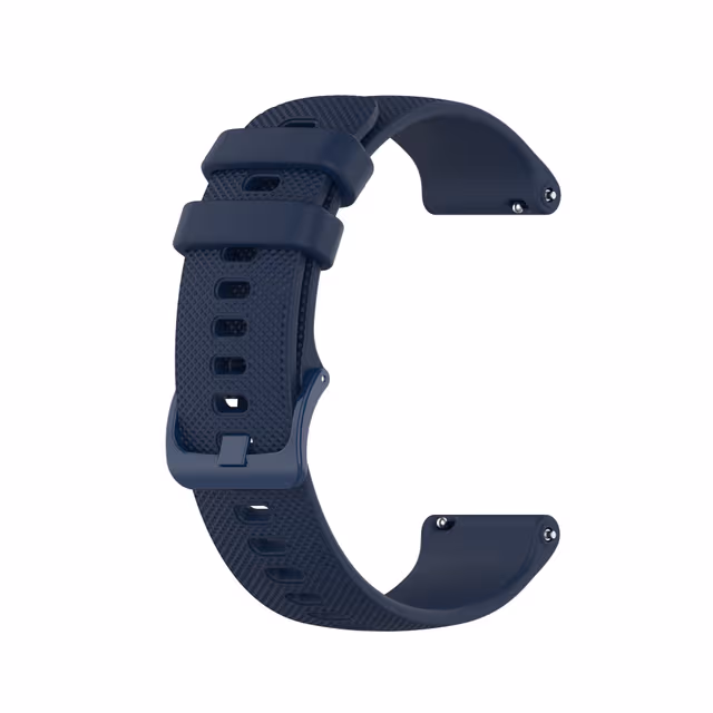 Klockarmband silikon Blue 20 mm