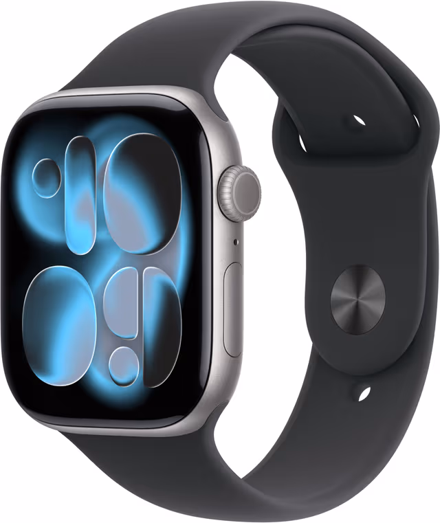 Apple Watch S11 46mm GPS (Space Gray Aluminium/Black Sport Band) M/L