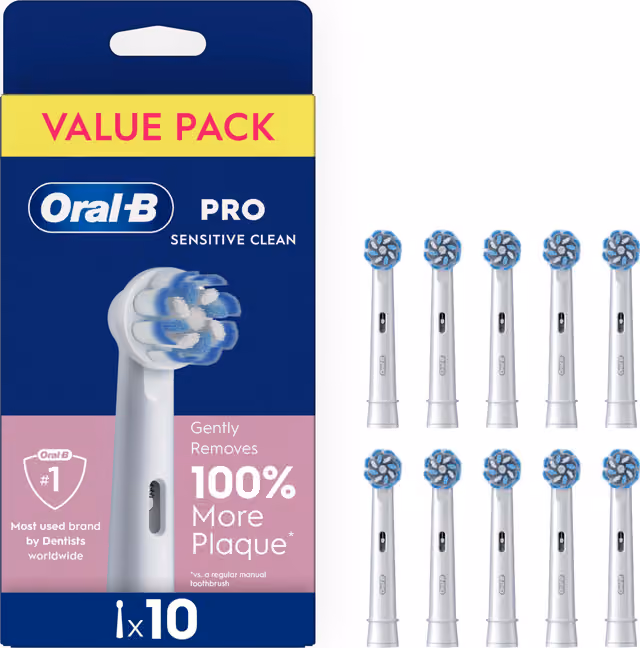Oral-B Sensitive Clean & Care Tandborsthuvuden 987516 (vit) 10-pack
