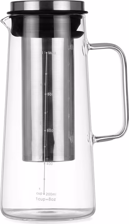 1000ML Glas Cold Brew Kaffebryggare med Handtag