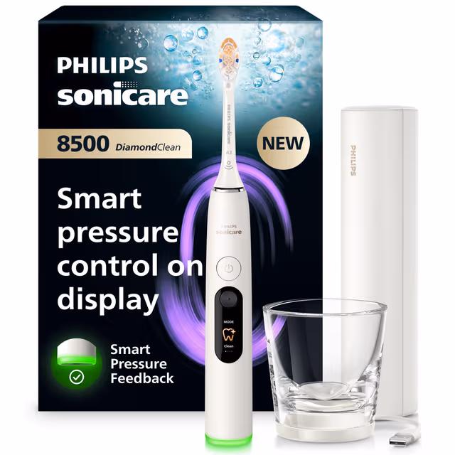 Philips Sonicare DiamondClean 8500 eltandborste HX8513/11 (vit)