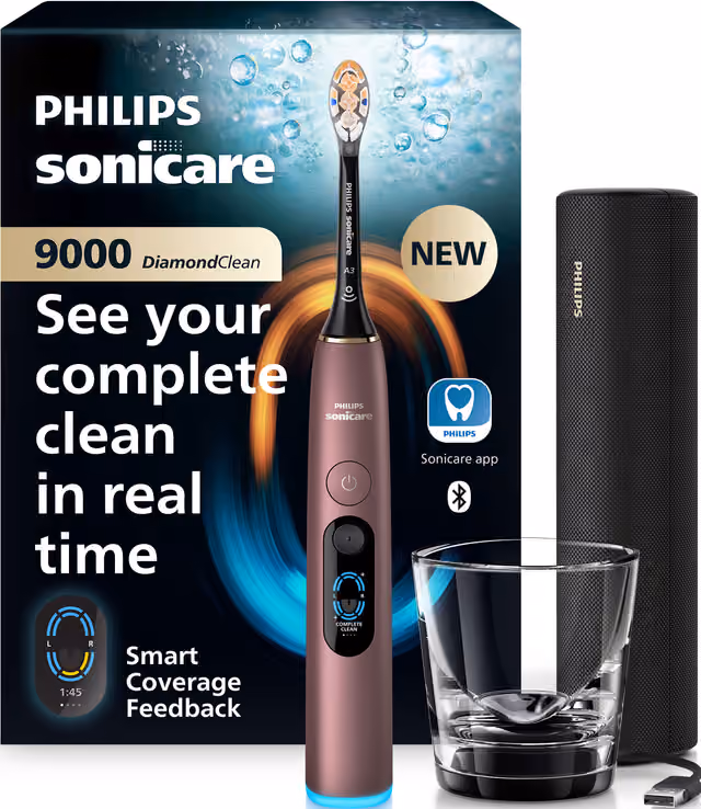 Philips Sonicare DiamondClean 9000 eltandborste HX9213/85 (rosa)