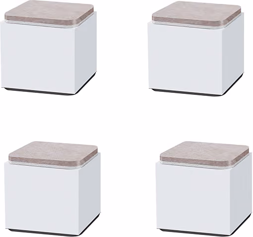 Möbelbenhöjare 4-pack Kolstål Antislipstöd för skåp, soffa, bord, säng M