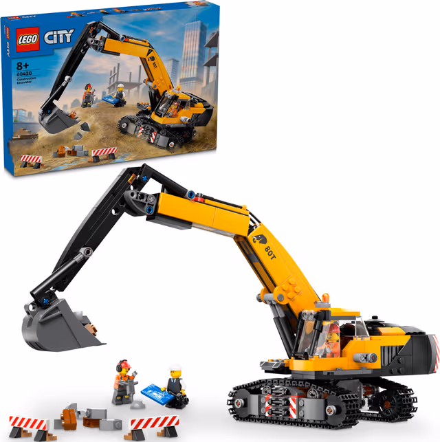 LEGO City Gul grävmaskin 60420