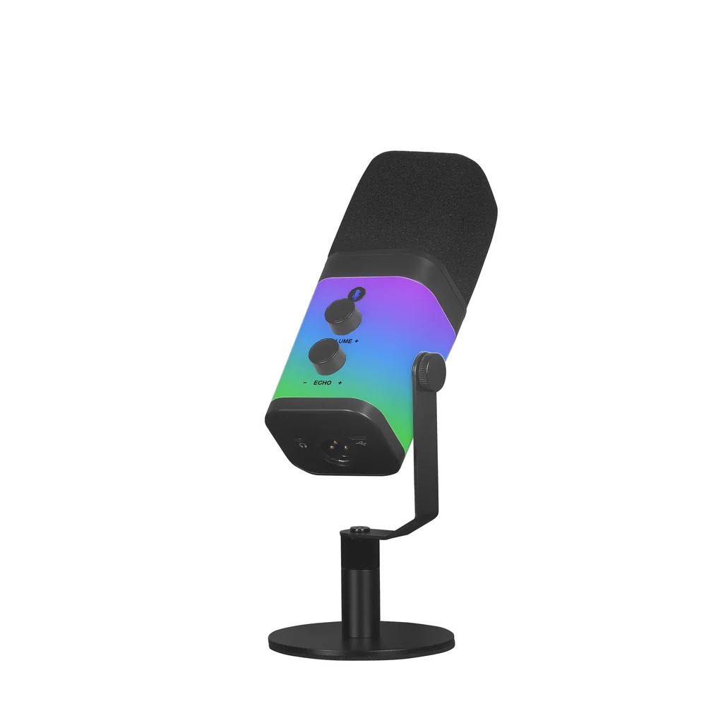 Professional RGB Dynamic Microphone USB-C and XLR