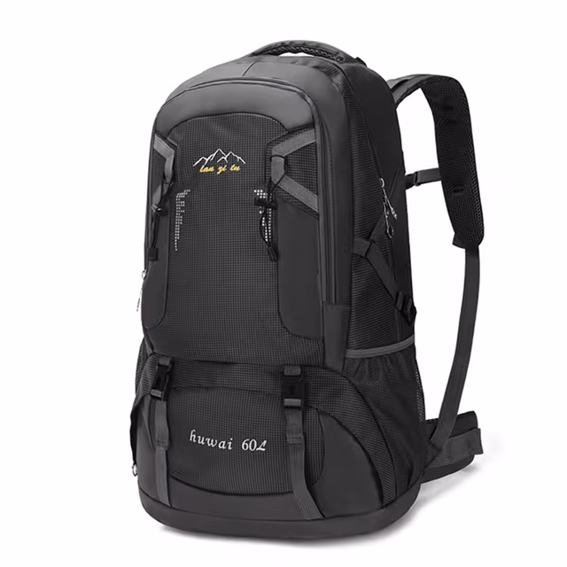 60L Ryggsäck för Bergsbestigning & Vandring Black