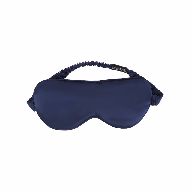 Sovmask i 100 % silke NavyBlue