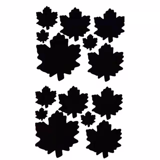 Självhäftande vattentäta lagningslappar för klädreparation 10 ark Leaf-shape