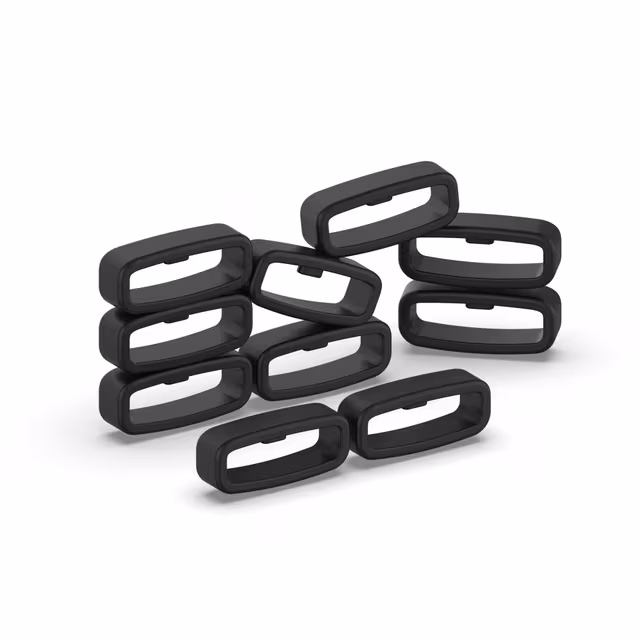 Ögla för 20 mm breda klockarmband 10-pack Black