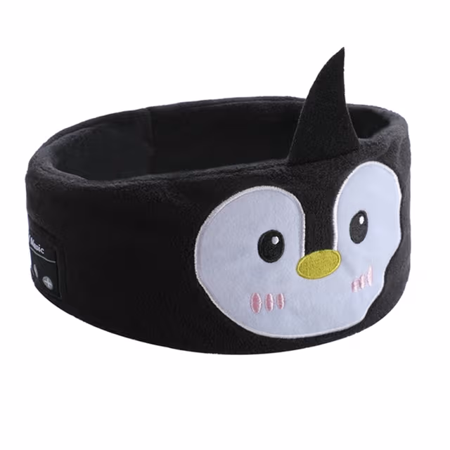 Bluetooth 5.0 Sovhörlurar / sovmask med Bluetooth-hörlurar Black