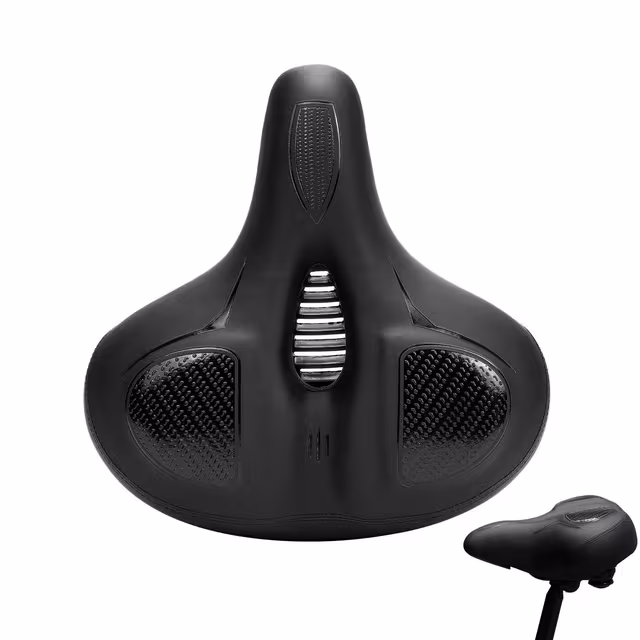 Cykelsadel cykelsits med Airtag-hållare Black