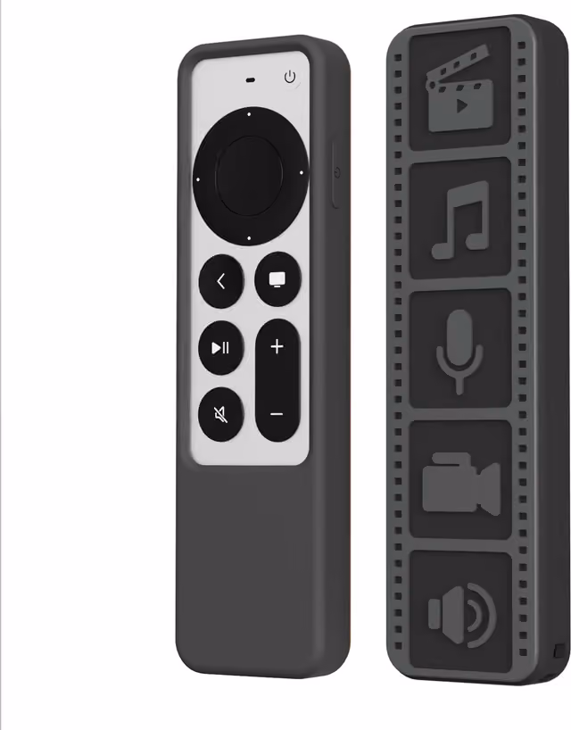 Silikonskyddsfodral för Apple TV 4K Remote Black