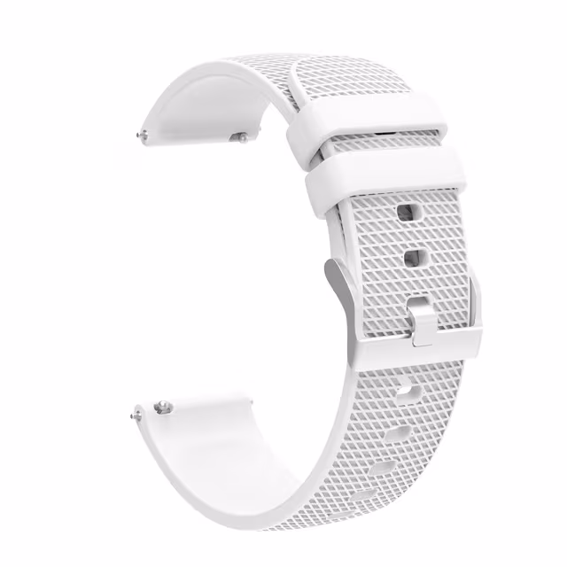 Klockarmband 20 mm för Garmin, Samsung, Huawei, Amazfit White