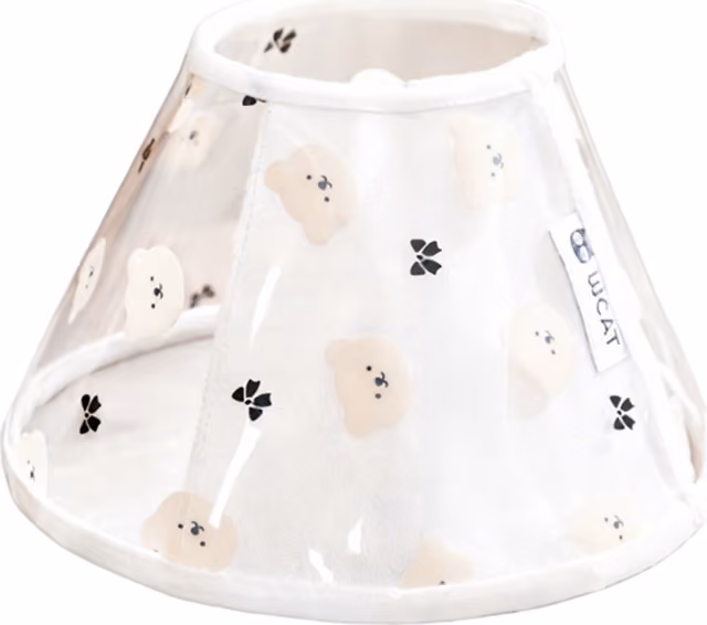 Transparent EVA-krage Vattentät, Justerbar Velcro för Hund & Katt XL