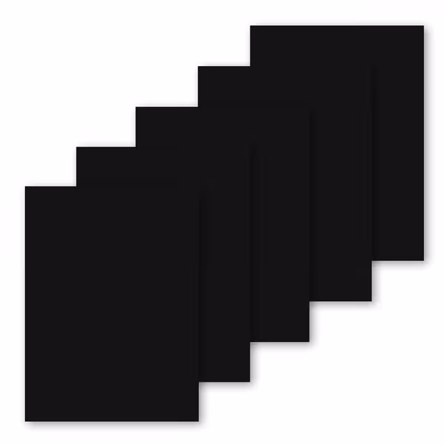 Självhäftande lagningslappar 5 ark Black