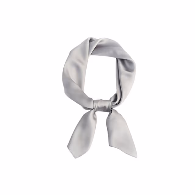 Elegant Sidenscarf i Djupgrönt - Lätt och Mjuk LightGrey