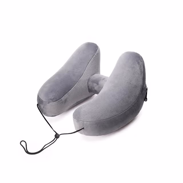 AIR Uppblåsbar Nackkudde - Resekudde Gray