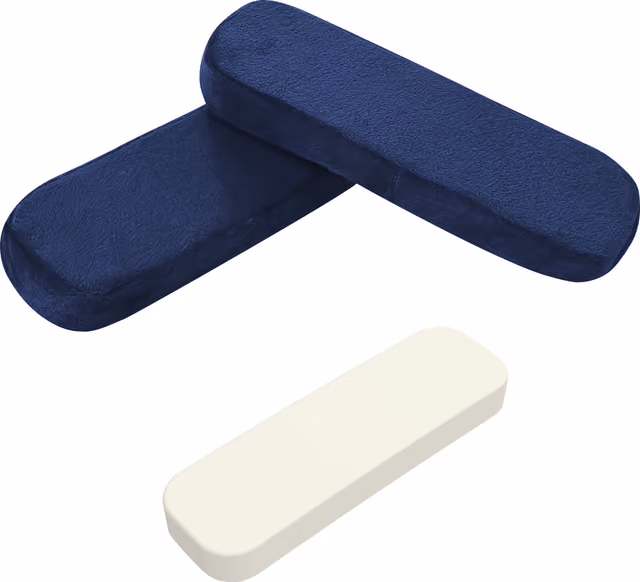 Vadderade armstöd / Armstödskuddar till stolar Blue