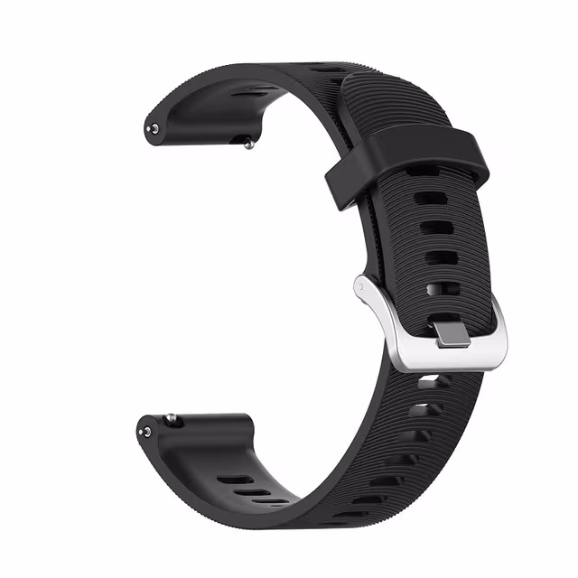 Klockarmband för Garmin Forerunner 245 Silikon Black 20 mm