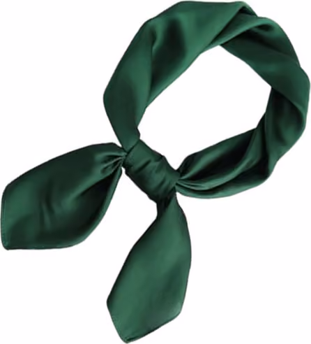 Elegant Sidenscarf i Djupgrönt - Lätt och Mjuk Green