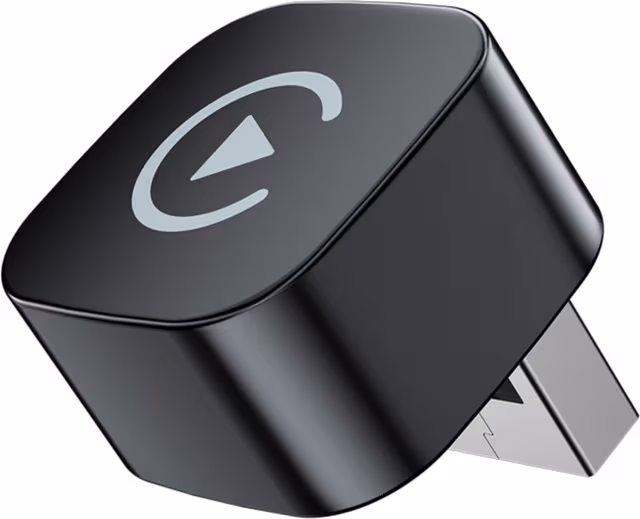 Trådlös CarPlay Android Auto 2-i-1 Smart Bilanslutningsbox Black