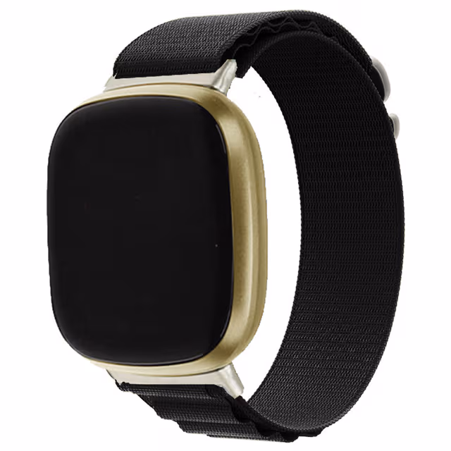 Klockarmband Nylon Black Fitbit Versa 3