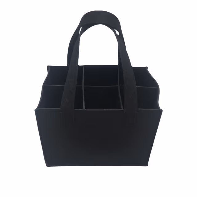 Flaskväska för 6 Flaskor - Filt Black