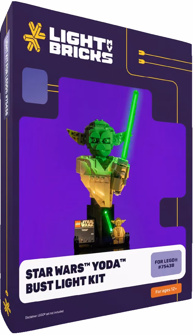 Light My Bricks Star Wars Yoda byst ljuskit 75438