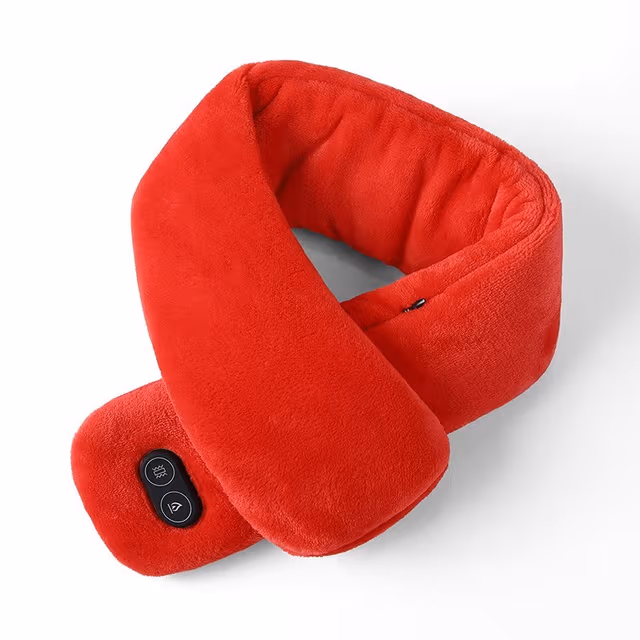 W13 USB-uppvärmd halsduk 3 nivåer, polyester för resa Red