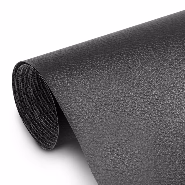Självhäftande reparationslapp konstläder 50x138 cm Black