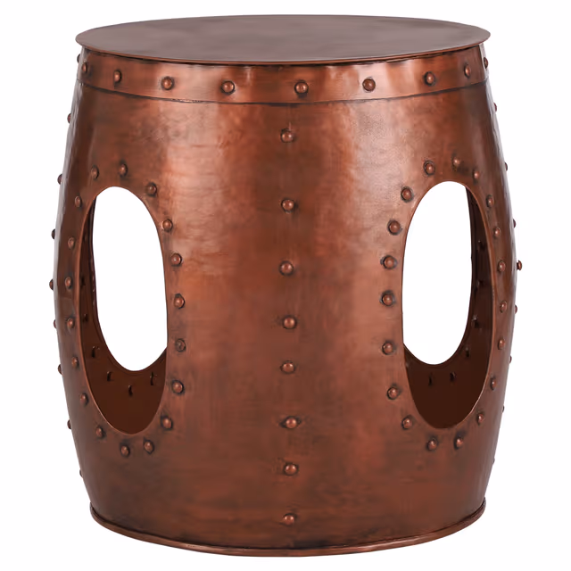 WOMO-DESIGN soffbord lahti rund ø38 x 45 cm i koppar handgjord metall