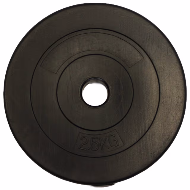 Fit'n Shape Vinyyl skivvikter (2x2.5-15kg) 30mm - 2,5 kg