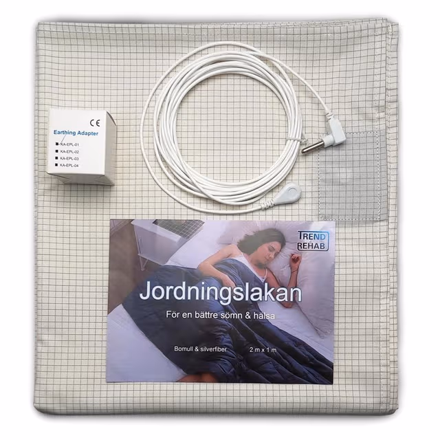 Jordningslakan med silvertråd 100cm x 200cm