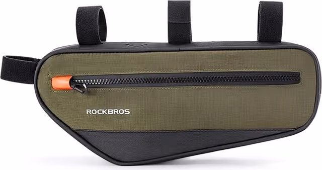 Rockbros Cykelväska för Ram 1.7 L - Grön/Svart