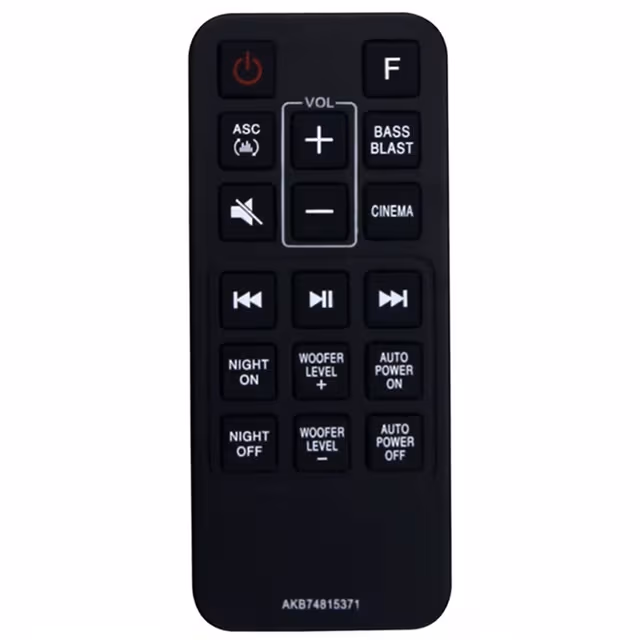 Fjärrkontroll Ersättning för AKB74815371 För LG Soundbar
